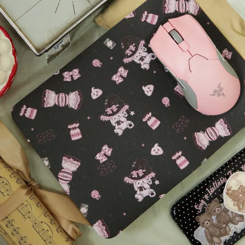 Kawaii Cat Mouse Pad Girl Cute Literary Cartoon Σετ Gamer Office Πατάκια γραφείου υπολογιστή Παχύ αντιολισθητικό αδιάβροχο χαλάκι πληκτρολογίου