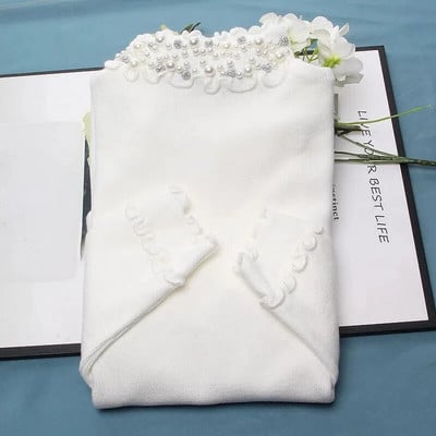 Naiste kampsun, kaelusega pärlitega kampsun, 2023. aasta uus mood, sügistalvine pikkade varrukatega Korea pullover, naiste kudum