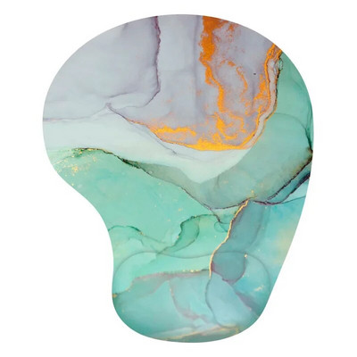 Marmora ergonomisks tastatūras paliktnis Atmiņas putu peles paliktnis Plaukstas balsts Neslīdošs, gumijas pamatnes spēļu peles paliktnis