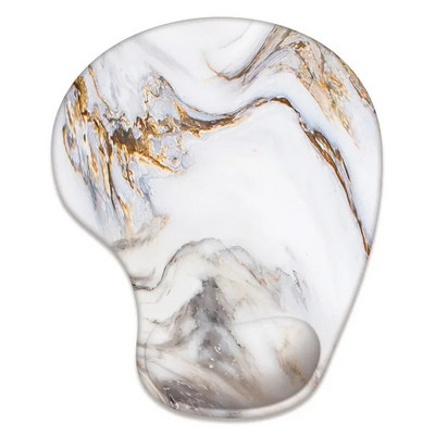 Marmora ergonomisks tastatūras paliktnis Atmiņas putu peles paliktnis Plaukstas balsts Neslīdošs, gumijas pamatnes spēļu peles paliktnis