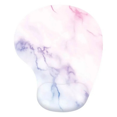 Marmora ergonomisks tastatūras paliktnis Atmiņas putu peles paliktnis Plaukstas balsts Neslīdošs, gumijas pamatnes spēļu peles paliktnis