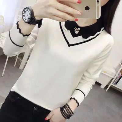 2023. gada jauns ziemas džemperis Sieviešu adīšanas džemperis Fashion Basic Top rudens silts, mīksts pulovers Trikotāžas džemperi Femme Pull