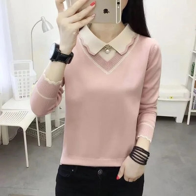 2023. gada jauns ziemas džemperis Sieviešu adīšanas džemperis Fashion Basic Top rudens silts, mīksts pulovers Trikotāžas džemperi Femme Pull