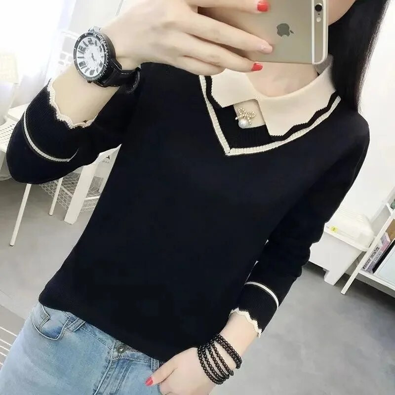 2023. gada jauns ziemas džemperis Sieviešu adīšanas džemperis Fashion Basic Top rudens silts, mīksts pulovers Trikotāžas džemperi Femme Pull