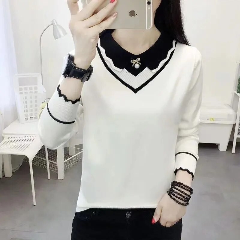 2023. gada jauns ziemas džemperis Sieviešu adīšanas džemperis Fashion Basic Top rudens silts, mīksts pulovers Trikotāžas džemperi Femme Pull