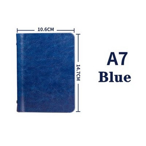 A7 mini kabatas piezīmju grāmatiņa, ādas vāks, pārnēsājams biznesa piezīmju bloks, tukša lapa dienasgrāmatas piezīmju plānotājs piezīmju grāmatiņa