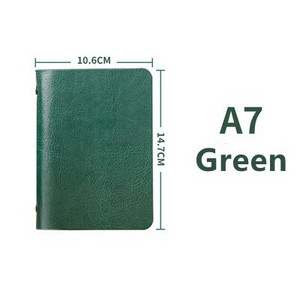 A7 mini kabatas piezīmju grāmatiņa, ādas vāks, pārnēsājams biznesa piezīmju bloks, tukša lapa dienasgrāmatas piezīmju plānotājs piezīmju grāmatiņa