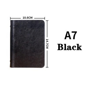 A7 mini kabatas piezīmju grāmatiņa, ādas vāks, pārnēsājams biznesa piezīmju bloks, tukša lapa dienasgrāmatas piezīmju plānotājs piezīmju grāmatiņa