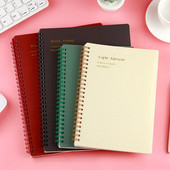 A5 Vintage spirālveida piezīmju grāmatiņa, 80 lapas/160 lappuses Memo Journal Dienasgrāmata Piezīmju grāmatiņas Spirālveida dizains studentiem Biroja bizness