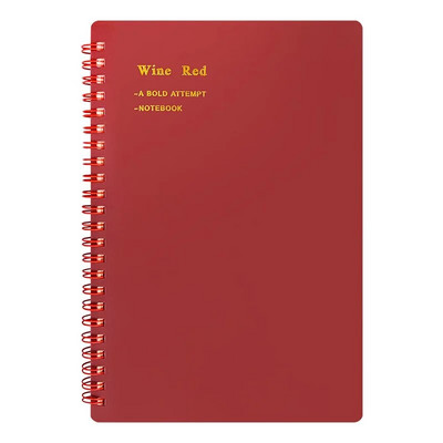 A5 Vintage spirālveida piezīmju grāmatiņa, 80 lapas/160 lappuses Memo Journal Dienasgrāmata Piezīmju grāmatiņas Spirālveida dizains studentiem Biroja bizness