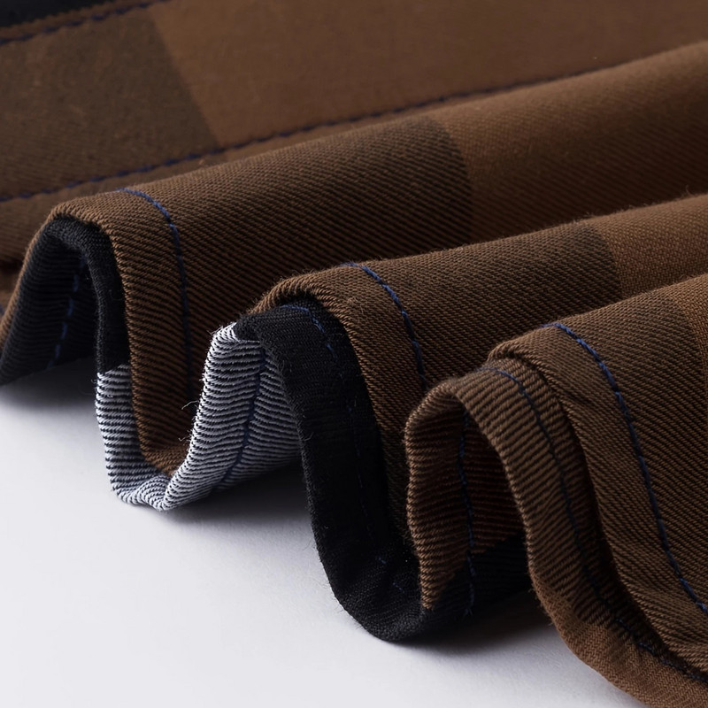 2023. gada jauns modes vīriešu krekli ar pogām garām piedurknēm 100% kokvilnas izlases veida rūtains vīriešu ikdienas biznesa sociālais krekls vīriešiem, topi