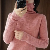 2023. gada rudens trikotāžas sieviešu džemperi ar rievotiem džemperiem Rudens ziemas pamata sieviešu džemperi, kas ir piemēroti mīkstiem siltiem topi