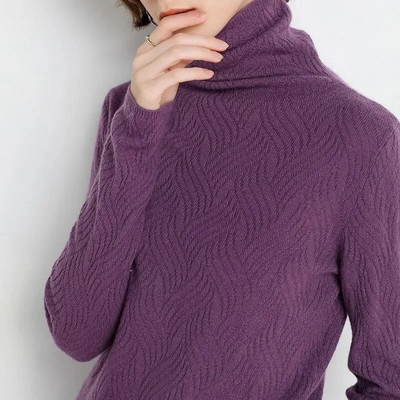 2023. gada rudens trikotāžas sieviešu džemperi ar rievotiem džemperiem Rudens ziemas pamata sieviešu džemperi, kas ir piemēroti mīkstiem siltiem topi