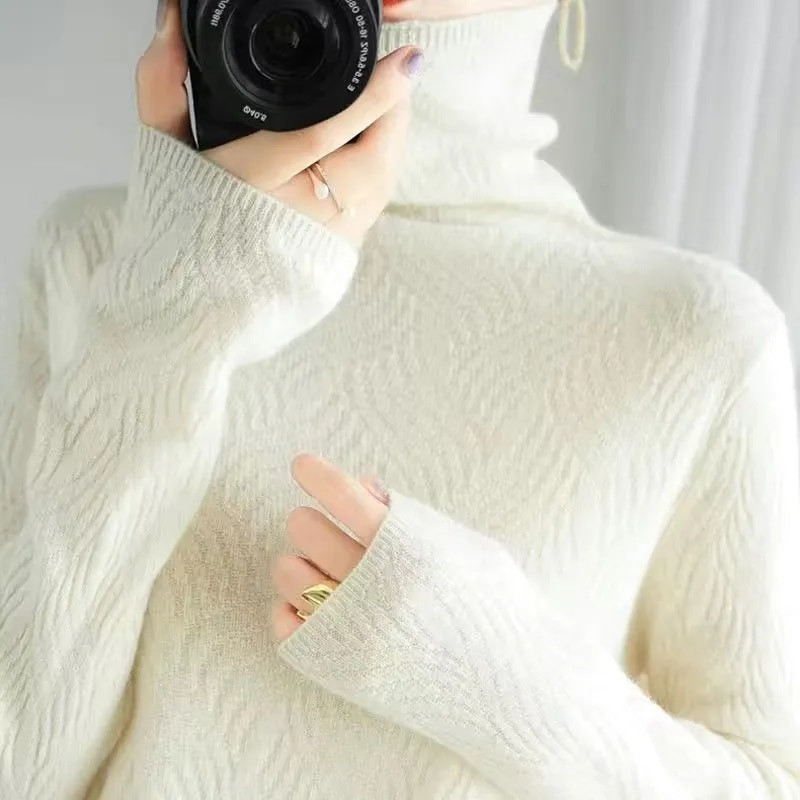 2023. gada rudens trikotāžas sieviešu džemperi ar rievotiem džemperiem Rudens ziemas pamata sieviešu džemperi, kas ir piemēroti mīkstiem siltiem topi