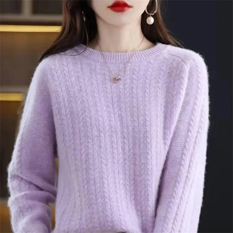 2023. g. sieviešu džemperi rudens ziemas džemperi ar garām piedurknēm Trikotāžas izstrādājumi silti džemperi Korejas kašmira apakšpuses krekli slaids džemperis