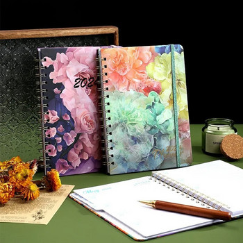 A5 Coil Notebook 2024 Planner Agenda Notepads Английски дневник Бележки