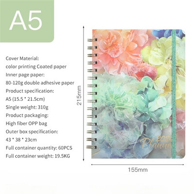 A5 spoles piezīmju grāmatiņa 2024. gada plānotājs Agenda Notepads angļu dienasgrāmatu piezīmju grāmatiņas