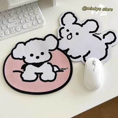 MINKYS Kawaii Sugar Rabbit Neslystantis vandeniui atsparus stalinis kilimėlis Pelės kilimėlis Kompiuterio pelės kilimėlis Priedai Mokyklos biuro reikmenys