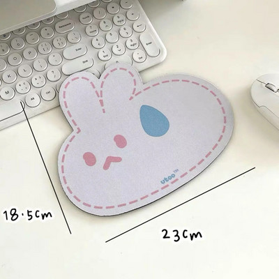 MINKYS Kawaii Sugar Rabbit Neslīdošs ūdensnecaurlaidīgs rakstāmgalda paklājiņš Peļu paliktnis Datora peles paliktnis Piederumi Skolas biroja kancelejas preces