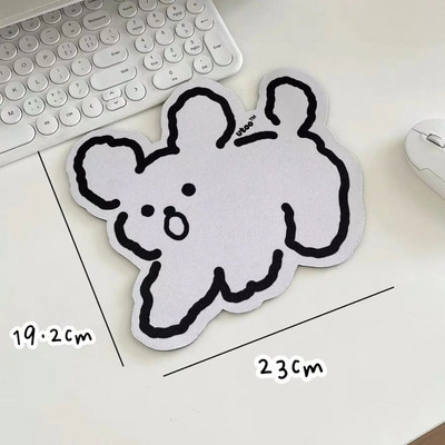 MINKYS Kawaii Sugar Rabbit Neslīdošs ūdensnecaurlaidīgs rakstāmgalda paklājiņš Peļu paliktnis Datora peles paliktnis Piederumi Skolas biroja kancelejas preces