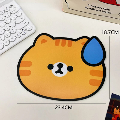 PVC Non-slipCute peles paliktnis mazs dzīvnieks mazs piezīmjdators biroja multfilmas studentu radošais rakstāmgalda paliktnis