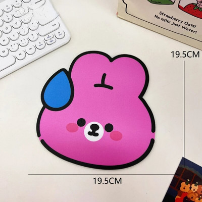 PVC Non-slipCute peles paliktnis mazs dzīvnieks mazs piezīmjdators biroja multfilmas studentu radošais rakstāmgalda paliktnis