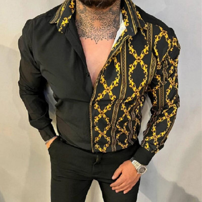 Modes havajiešu krekli Grafiski 3D drukas krekli Vīriešu modes krekls ar garām piedurknēm Camisas vasaras luksusa pludmales blūze vīriešu apģērbi