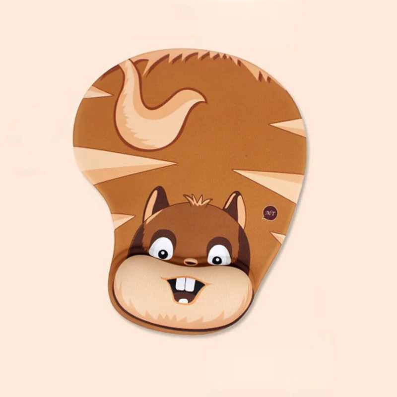Tampă de mouse drăguță cu desene animate Suport ergonomic pentru încheietura mâinii Covoraș antiderapant Mousepad moale PC Laptop Accesorii pentru computer Tampă de mouse pentru jocuri