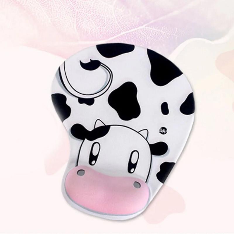 Tampă de mouse drăguță cu desene animate Suport ergonomic pentru încheietura mâinii Covoraș antiderapant Mousepad moale PC Laptop Accesorii pentru computer Tampă de mouse pentru jocuri