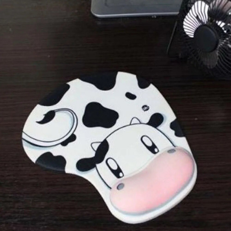 Tampă de mouse drăguță cu desene animate Suport ergonomic pentru încheietura mâinii Covoraș antiderapant Mousepad moale PC Laptop Accesorii pentru computer Tampă de mouse pentru jocuri
