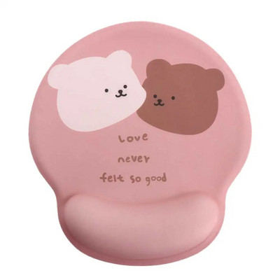 Cartoon Bear Office Thicken Mouse Pad Υποστήριξη καρπού σιλικόνης Comfort μαλακό μαξιλαράκι Μαλακό μαξιλαράκι καρπού για οικιακή εργασία γραφείου Mousepad