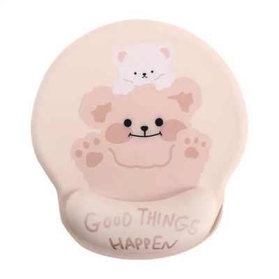 Cartoon Bear Office Thicken Mouse Pad Υποστήριξη καρπού σιλικόνης Comfort μαλακό μαξιλαράκι Μαλακό μαξιλαράκι καρπού για οικιακή εργασία γραφείου Mousepad