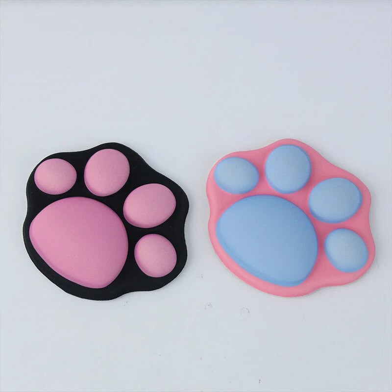 3D подложка за мишка с котешка лапа Kawaii Поставка за китката Удобна възглавница за ръце Неплъзгаща се опора за китката Корейски канцеларски материали Офис консумативи
