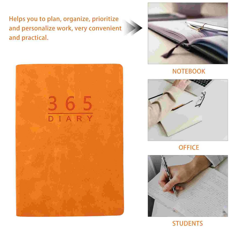 2024 Agenda Book Planner Kulumiskindel sülearvuti märkmik ingliskeelse paberi ajakava