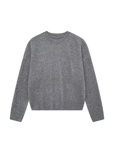 TRAF sieviešu modes lielizmēra, mīksta pieskāriena trikotāžas džemperis ar garām piedurknēm ar izgriezumu, sieviešu džemperi, eleganti topi