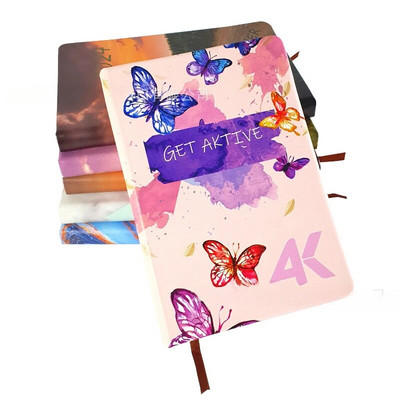 2024. gada dienas kārtības grāmata angļu/spāņu žurnāla A5 piezīmjdatora dienas plānotājs Vienkāršs, moderns, biezināts piezīmju grāmatiņas Pu vāks