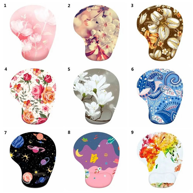 Silikoninis riešo atramas pelės kilimėlis Ergonomiškas rankų palaikymas Neslystantis žaidimų pelių kilimėlis Minkštas pelės kilimėlis staliniam kompiuteriui nešiojamam kompiuteriui