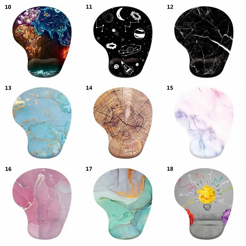 Silikoninis riešo atramas pelės kilimėlis Ergonomiškas rankų palaikymas Neslystantis žaidimų pelių kilimėlis Minkštas pelės kilimėlis staliniam kompiuteriui nešiojamam kompiuteriui