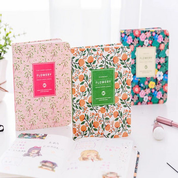 Kawaii Floral Plants Planner Notebook Ins Diary Journal Budget Study Planner Месечен дневен ред График Организатор Корейски канцеларски материали