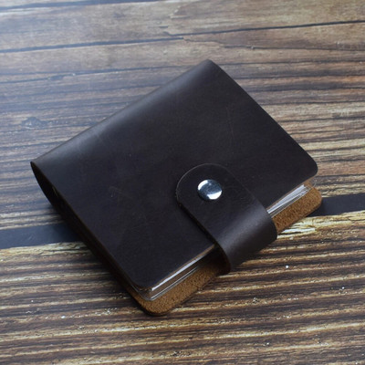 Φορητό Φορητό Φύλλο Εβδομαδιαίου Σχεδίου Σημειωμάτων Σημειωματάριο Ταξιδίου με Κουμπί Γνήσιο Δερμάτινο Κάλυμμα