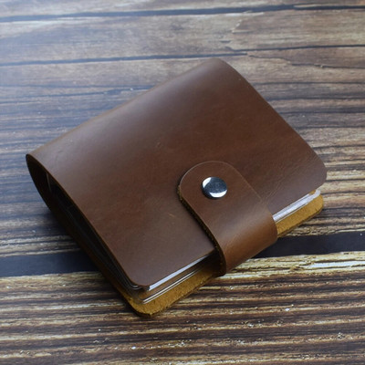 Φορητό Φορητό Φύλλο Εβδομαδιαίου Σχεδίου Σημειωμάτων Σημειωματάριο Ταξιδίου με Κουμπί Γνήσιο Δερμάτινο Κάλυμμα