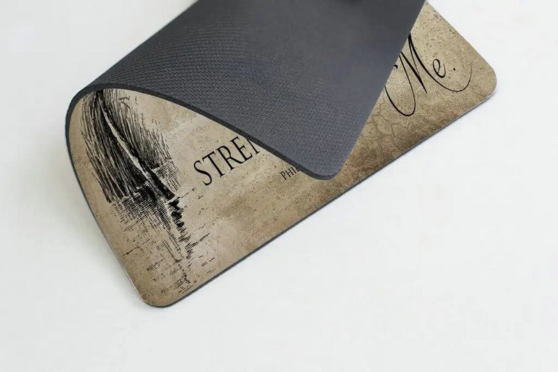 Hiirepadi kohandatud piiblisalm Kristlik Jeesus Ma saan teha kõike Kristuse kaudu, mis mind tugevdab Philippi 9,5x7,9 tolli