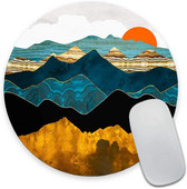 Στρογγυλό Mouse Pad Ιαπωνικό Mouse Pad Αδιάβροχο κυκλικό μικρό mousepad Αντιολισθητικό mousepad από καουτσούκ για φορητό υπολογιστή γραφείου