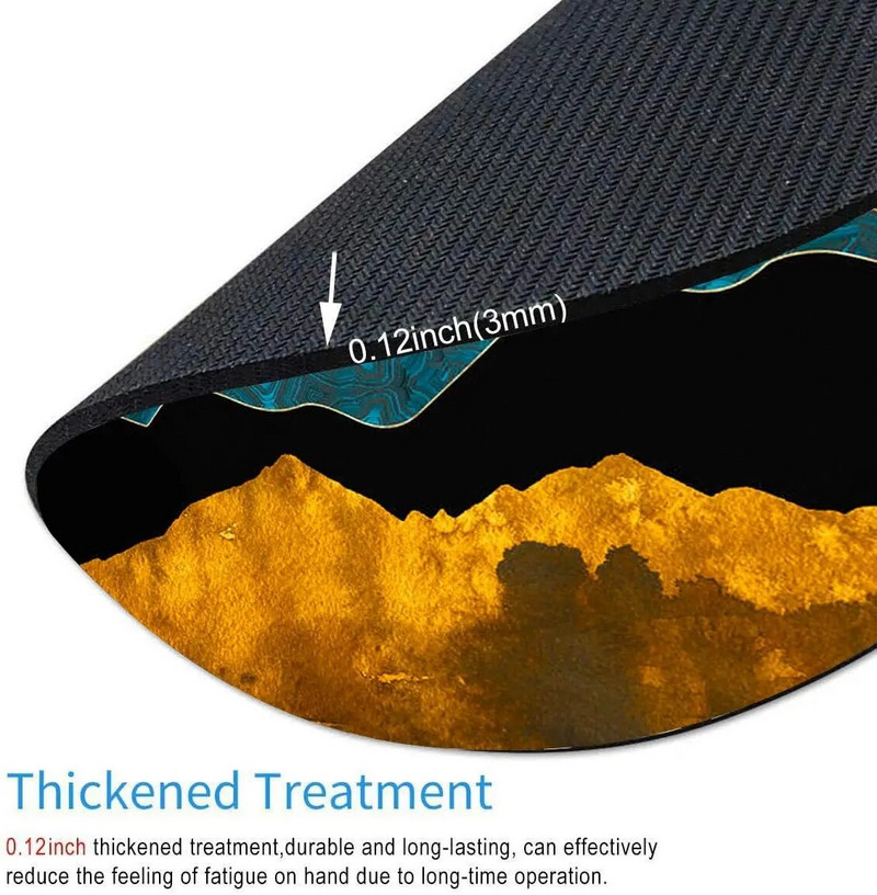 Στρογγυλό Mouse Pad Ιαπωνικό Mouse Pad Αδιάβροχο κυκλικό μικρό mousepad Αντιολισθητικό mousepad από καουτσούκ για φορητό υπολογιστή γραφείου