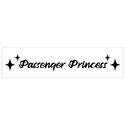 Passenger Princess Star Auto tahavaatepeegel Veekindlad kleebised Decor Auto Vehicle Vinüül Kleebis Kleebis Auto Interjööri Aksessuaarid