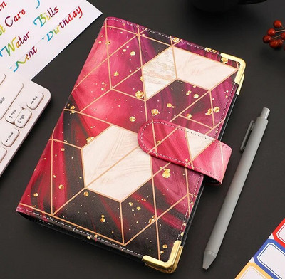 Macaroon Color A6 PU ādas iesiešanas piezīmju grāmatiņas vāka dienasgrāmata Dienas kārtības plānotājs Papīra vāks Skolas kancelejas preces