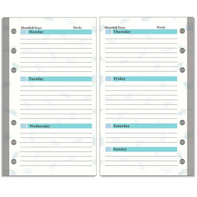 Macaroon Color A6 PU ādas iesiešanas piezīmju grāmatiņas vāka dienasgrāmata Dienas kārtības plānotājs Papīra vāks Skolas kancelejas preces