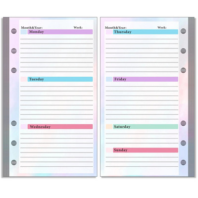 Macaroon Color A6 PU ādas iesiešanas piezīmju grāmatiņas vāka dienasgrāmata Dienas kārtības plānotājs Papīra vāks Skolas kancelejas preces