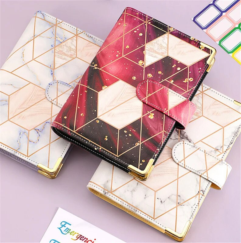 Macaroon Color A6 PU ādas iesiešanas piezīmju grāmatiņas vāka dienasgrāmata Dienas kārtības plānotājs Papīra vāks Skolas kancelejas preces