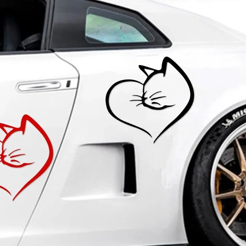 Smieklīgi kaķu sirsniņas automašīnu uzlīmes PVC atstarojošas uzlīmes Auto ārējās apdares piederumi Radošas uzlīmes automašīnu vējstiklam
